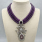Pendant Necklace with Matching Earrings for Weddings and Special Occasions