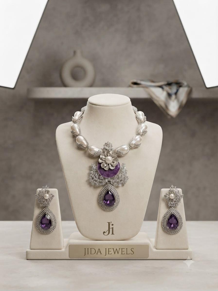 Fusion highend luxury Necklace and Earrings Set for Every Special Occasion