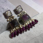 Elegant Handmade purple Vintage Jewelry Set Timeless Statement