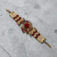Gold Plated Floral Choker Necklace, Rose Pearl Choker, Statement Bridal