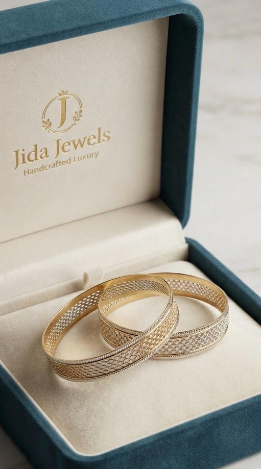 Gold Plated Bangle Set, Minimalist Stackable Bangles, Designer Bangles for Women