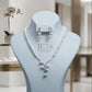 Minimalist Pearl Necklace and Earrings Set for Everyday Elegance