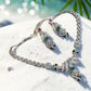 Sophisticated CZ Jewelry Set with Artistic Geometric Design
