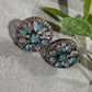 Radiant Floral Cluster Earrings with Premium Cubic Zirconia Sparkle