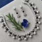 Royal Jewelry Set with Sparkling Necklace and Drop Earrings