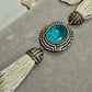 Vintage Style antique Finish Necklace Set Featuring Aqua Blue choker set with studs