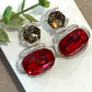 Elegant Formal Earrings with Rhodium Finish and Contemporary Style Swarovski