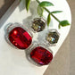 Elegant Formal Earrings with Rhodium Finish and Contemporary Style Swarovski