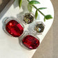 Elegant Formal Earrings with Rhodium Finish and Contemporary Style Swarovski