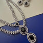 DeLeaf Necklace and Earrings Set for Wedding, Reception & Evening Wear