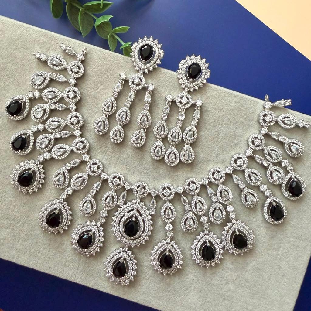 Timeless Statement Necklace Set with Matching Designer Earrings