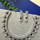 Royal Jewelry Set with Sparkling Necklace and Drop Earrings