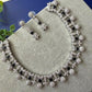 Royal Jewelry Set with Sparkling Necklace and Drop Earrings