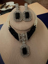 CZ stones Choker with Pendant, Drop Earrings, Wedding Jewelry, Luxury Gift for Women