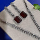 Radiant Wine Pendant Jewelry Set with Sparkling CZ Elegance