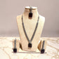 Radiant Wine Pendant Jewelry Set with Sparkling CZ Elegance