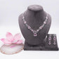 Luxury Blush Pink Necklace and Earring Set , Contemporary CZ Occasion Jewelry for Women
