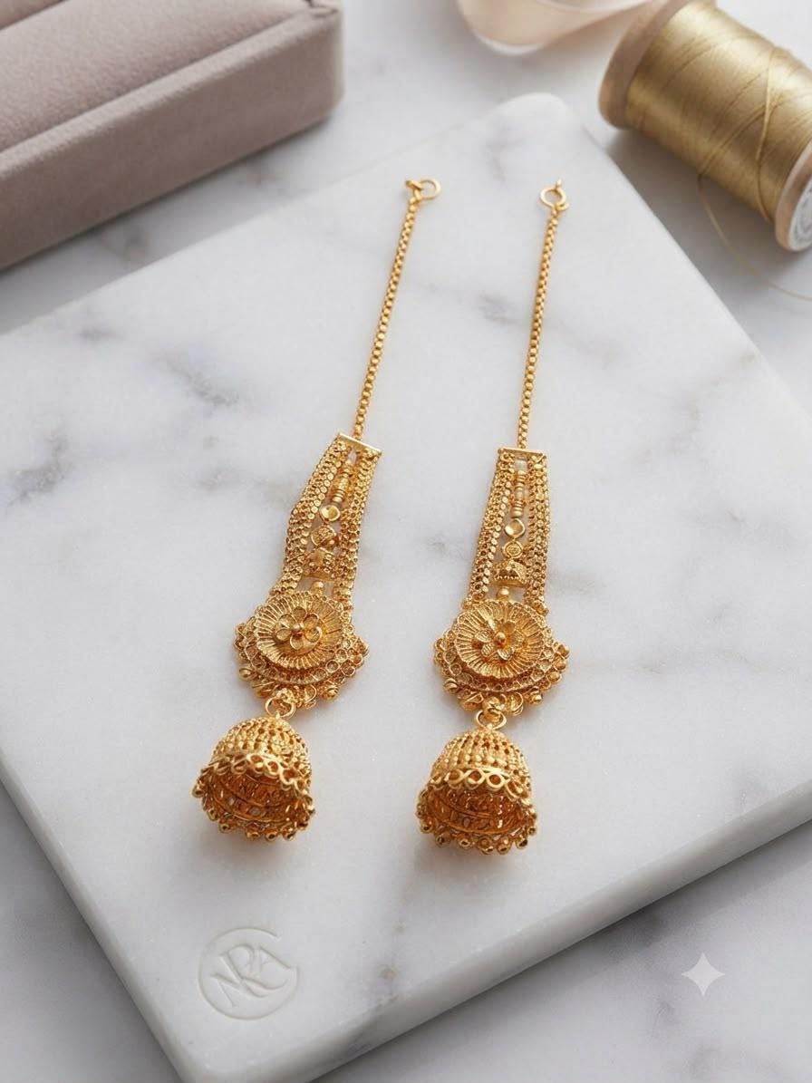 Indian Bridal Earrings, Ethnic Statement Earrings, Festival Jewelry, Gift for Her