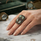 Fashion Statement Ring with a Natural Stone for Everyday Glamour