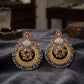 Stand Out in Lightweight Two Tone Oxidized Bali Statement Earrings with Traditional Detailing