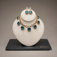 Emerald Necklace Set with Matching Earrings for Women and Special Occasions