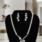 Minimalist Pearl Necklace and Earrings Set for Everyday Elegance