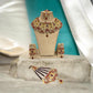 Exquisite maroon bridal Necklace Set with Earrings bindya and jhoomar - Gold plated traditional Pakistani Bridal Jewelry