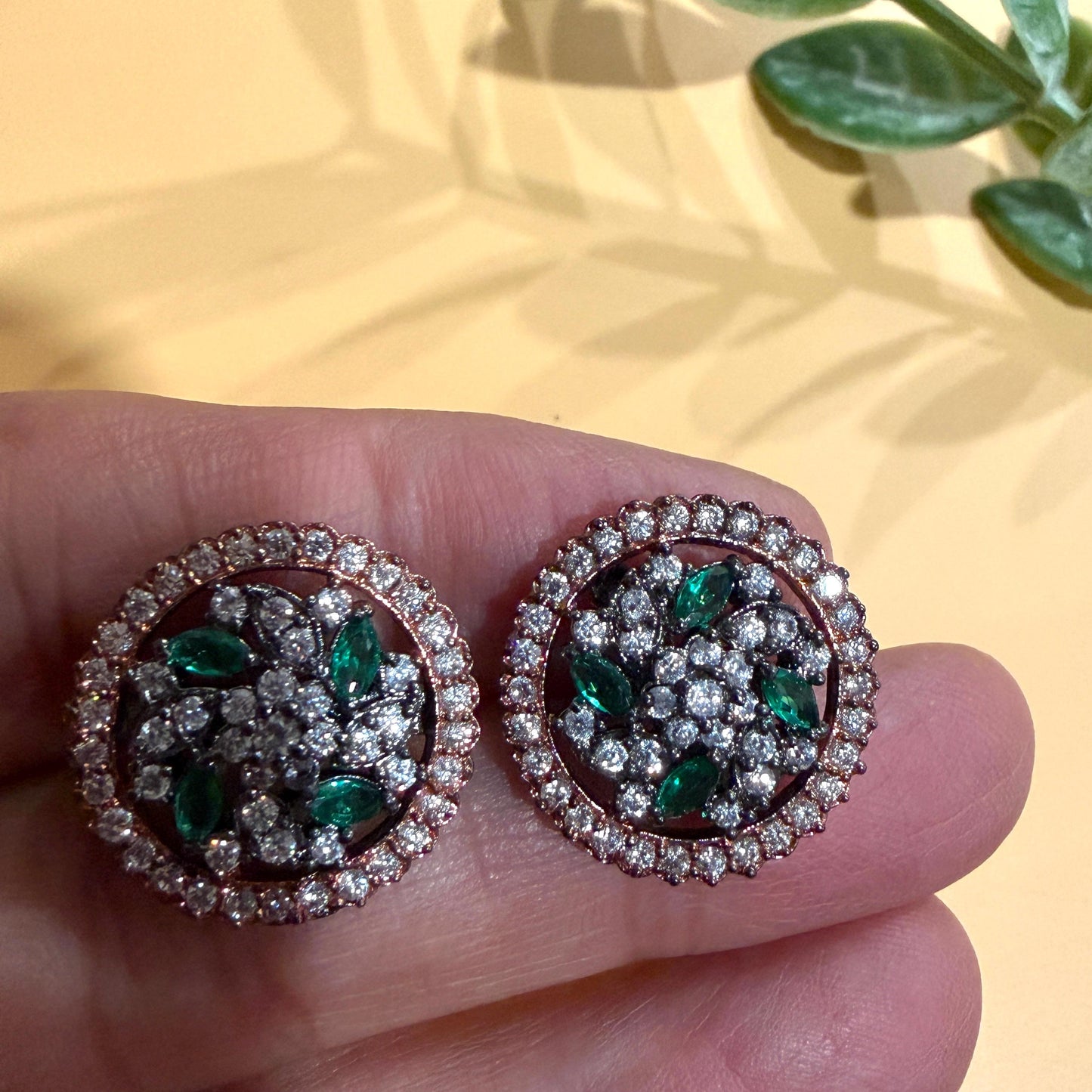 Radiant Floral Cluster Earrings with Premium Cubic Zirconia Sparkle