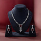 Elegant Ruby Red Necklace Set for Anniversary and Party Wear