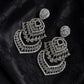 Glamorous Statement Drop Earrings with Decorative Openwork and Pear Accents
