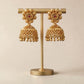 Elegant Floral Jhumka Earrings for Cultural Celebrations and Special Occasions