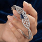 Sleek Openable Bangle/Kara with Elegant Stone Detailing and Rhodium Finish