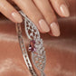 Sleek Openable Bangle/Kara with Elegant Stone Detailing and Rhodium Finish