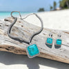 High-End Doublet Statement Necklace and Earrings Set with AD Stone Detailing
