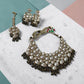 Antique Statement Necklace Set kundan set Earrings And Maang Tikka