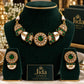 Kundan Choker Necklace Set – Emerald Green, Sabyasachi Inspired Indian Jewelry