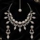 Scalloped Choker Set Featuring Coordinating Drop Earrings and Hair Tikka
