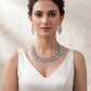 Sophisticated Sparkle Cubic Zirconia Rhodium Finish Necklace and Earrings