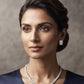 Luxury Rhodium Plated Cubic Zirconia Necklace Set Bold Statement Jewelry