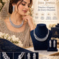 Brilliant Rhodium Finish Necklace Set with Cubic Zirconia Stones