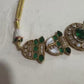 Kundan Choker Necklace Set – Emerald Green, Sabyasachi Inspired Indian Jewelry